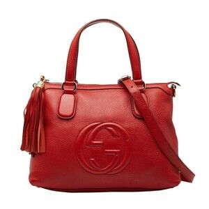Gucci Soho handbag shoulder bag red leather